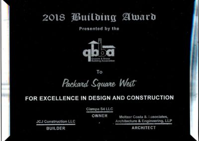 Packard Square Award: Queens & Bronx Building Award for Packard Square West